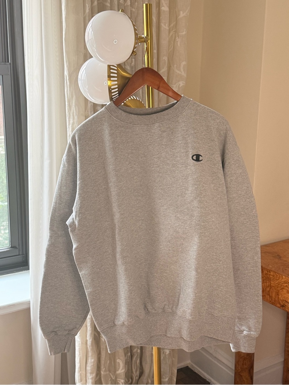 Champion Men’s Crewneck Sweatshirt - Light Gray